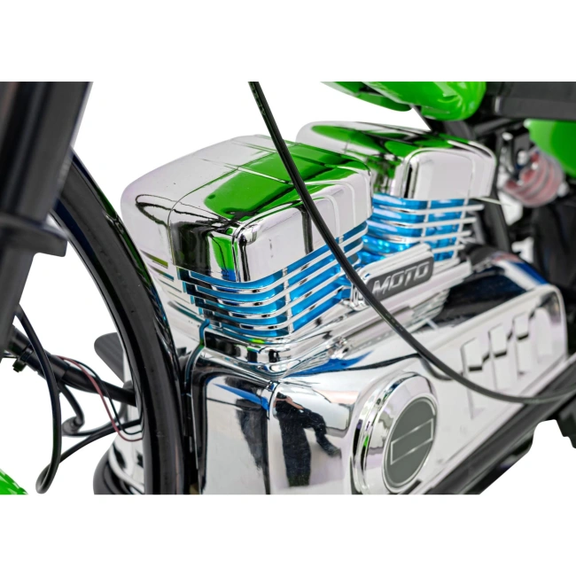 Mini motor elektryczny Chopper Warrior - 350W - zielony - dla dzieci 4+