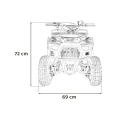 Mały Mini Quad Spalinowy Sirius 49cc - czarny