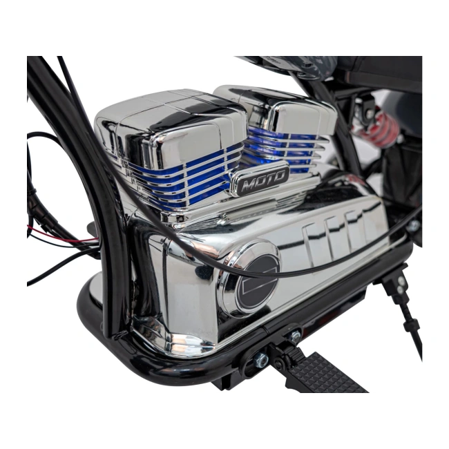 Mini motor elektryczny Chopper Warrior - 350W - szary - dla dzieci 4+