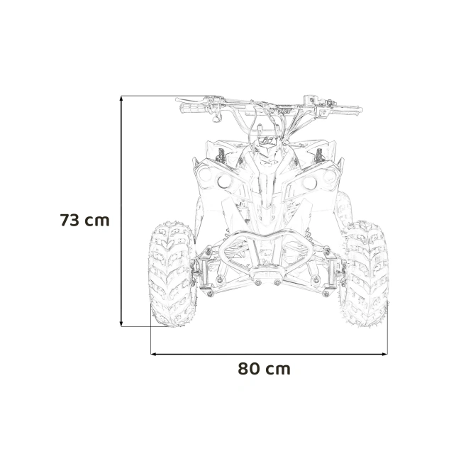 Mini Quad Spalinowy Renegade 110cc - czerwony