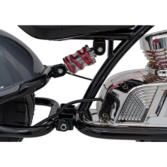 Mini motor elektryczny Chopper Warrior - 350W - szary - dla dzieci 4+