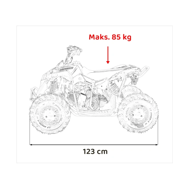 Mini Quad Spalinowy Renegade 110cc - 50km/h - niebieski