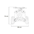 Renegade 110cc  - Mini Quad Spalinowy Dla dzieci 4-8lat - zielony