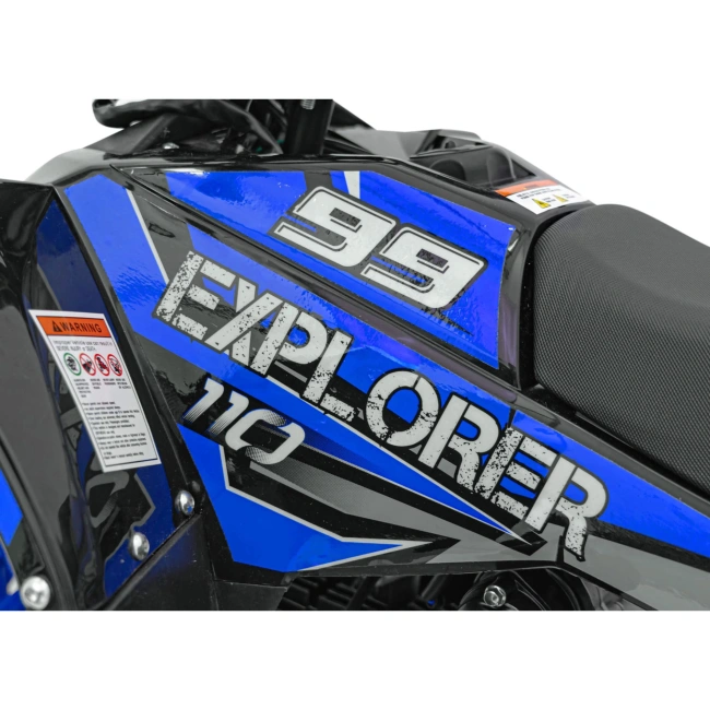Mini Quad Spalinowy Explorer 110cc - 45km/h - niebieski