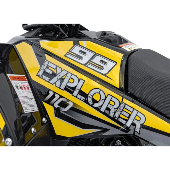 Mini Quad Spalinowy Explorer 110cc - 45km/h - żółty