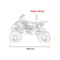 Desert Storm Lift 125cc Quad Spalinowy - czerwony