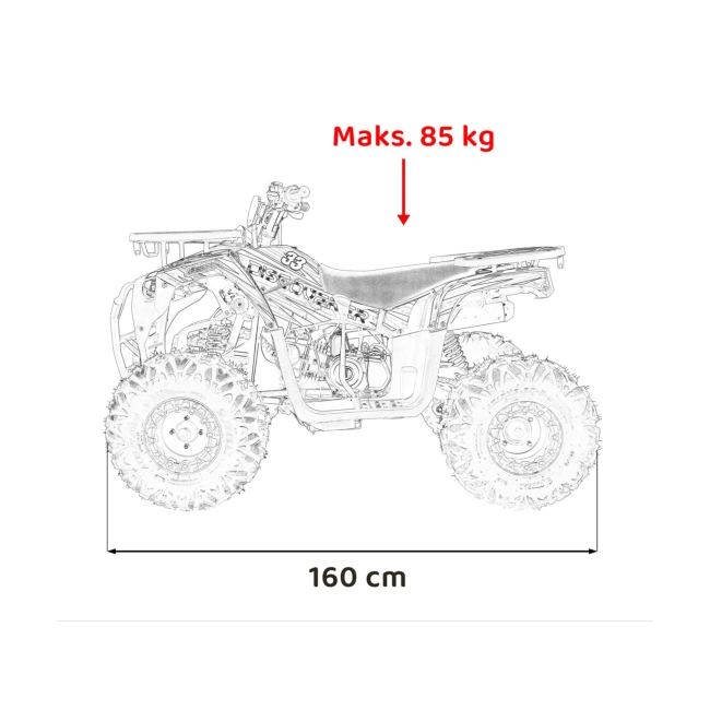 Quad Spalinowy Discoverer 125cc - czarny