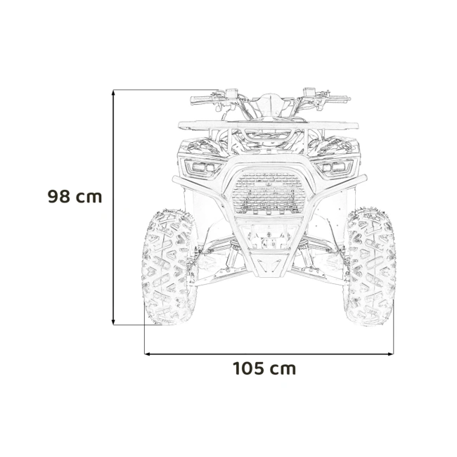 Quad Spalinowy Discoverer 125cc - czarny