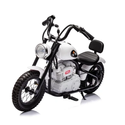 Mini motorek elektryczny chopper SPEED 350W - biały