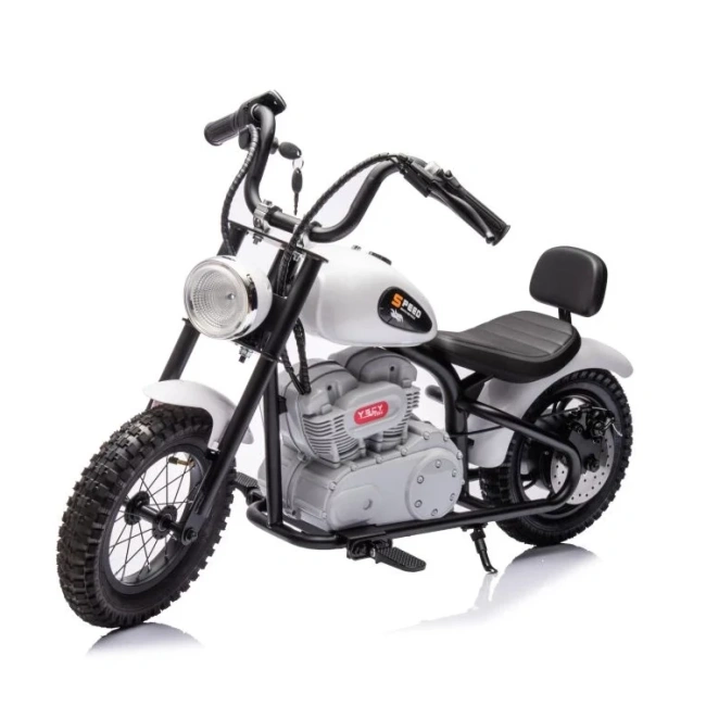 Mini motorek elektryczny chopper SPEED 350W - biały