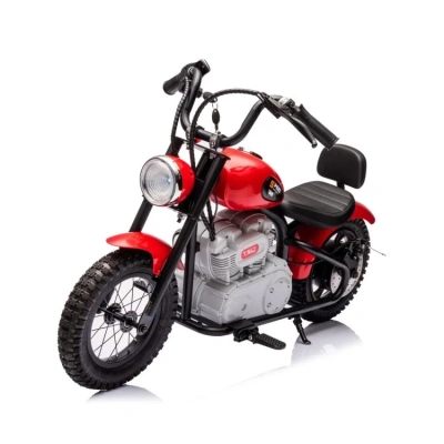 Mini motorek elektryczny chopper SPEED 350W - czerwony