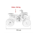 Quad Spalinowy Monster 200cc - 80km/h - niebieski