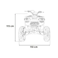 Quad Spalinowy Monster 200cc - 80km/h - niebieski