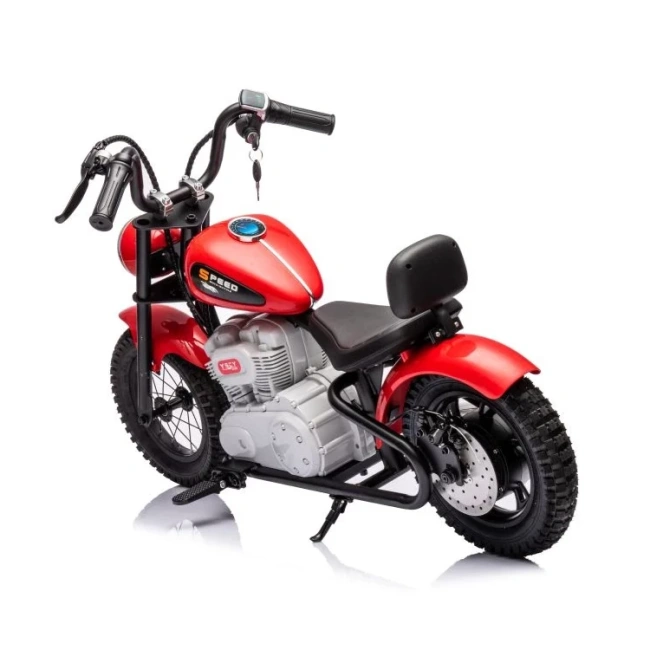 Mini motorek elektryczny chopper SPEED 350W - czerwony