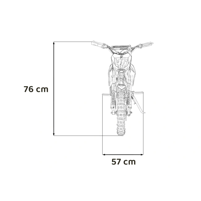 Mini cross elektryczny Renegade 50R 500W - 24km/h -  czerwony