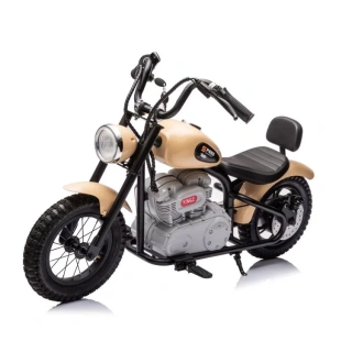 Mini motorek elektryczny chopper SPEED 350W - piaskowy