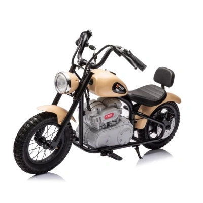 Mini motorek elektryczny chopper SPEED 350W - piaskowy