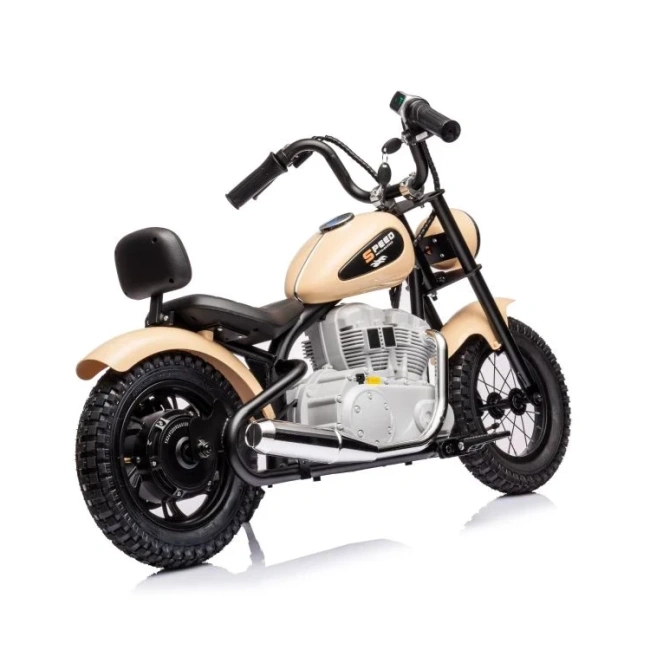 Mini motorek elektryczny chopper SPEED 350W - piaskowy