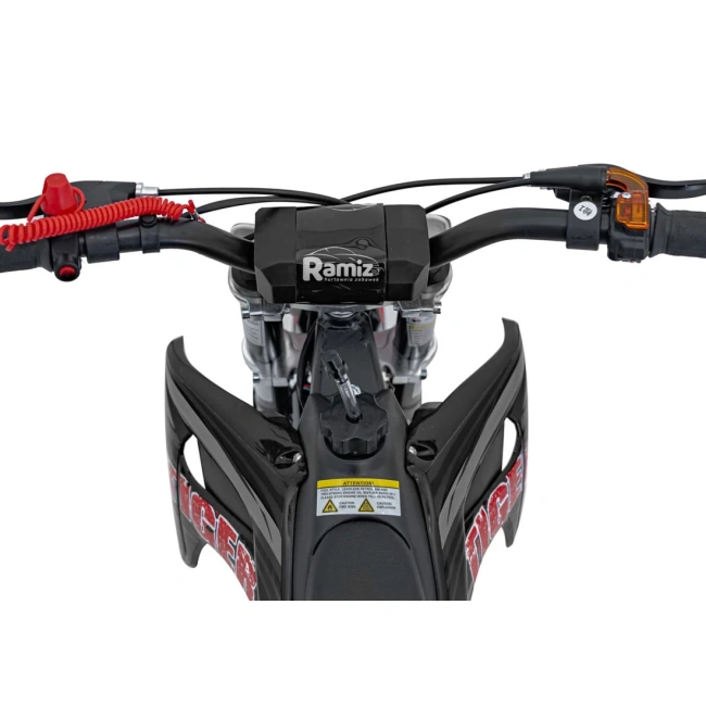 Mini cross spalinowy Tiger 49cc - 40km/h -  czarny