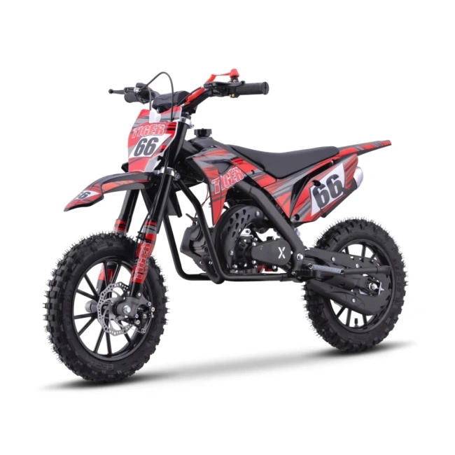 Mini cross spalinowy Tiger 66 - 49cc - czerwony