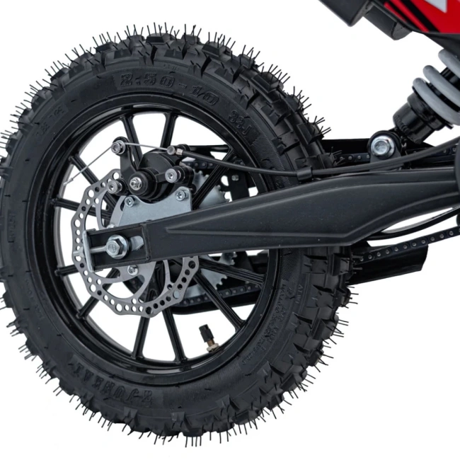 Mini cross spalinowy Tiger 49cc - 40km/h -  czerwony