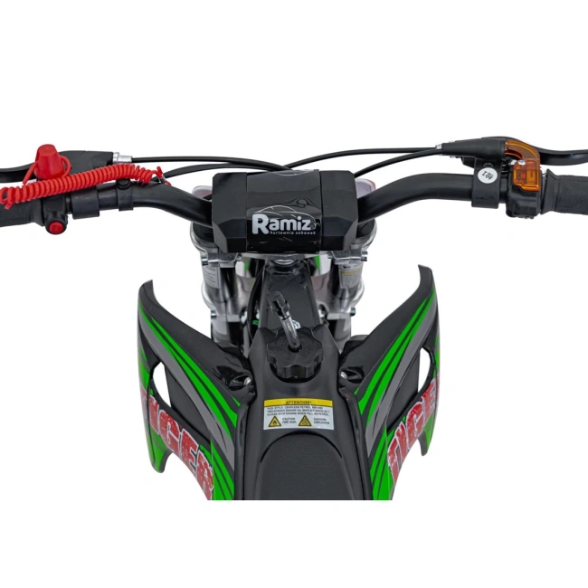 Mini cross spalinowy Tiger 49cc - 40km/h -  zielony
