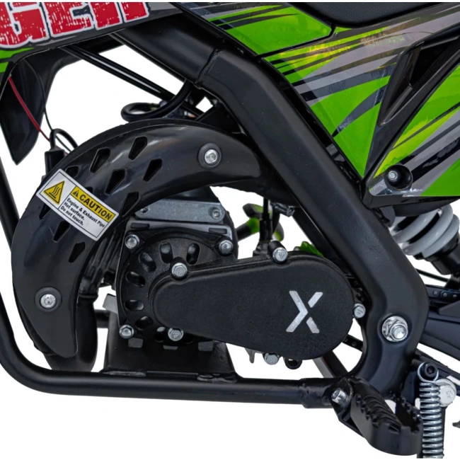 Mini cross spalinowy Tiger 49cc - 40km/h -  zielony