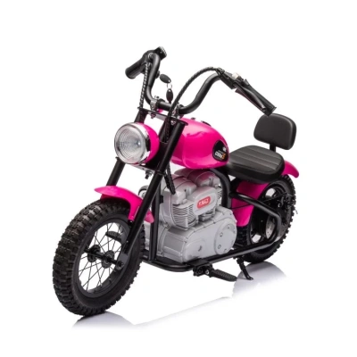 Mini motorek elektryczny chopper SPEED 350W - różowy
