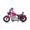 Mini motorek elektryczny chopper SPEED 350W - różowy