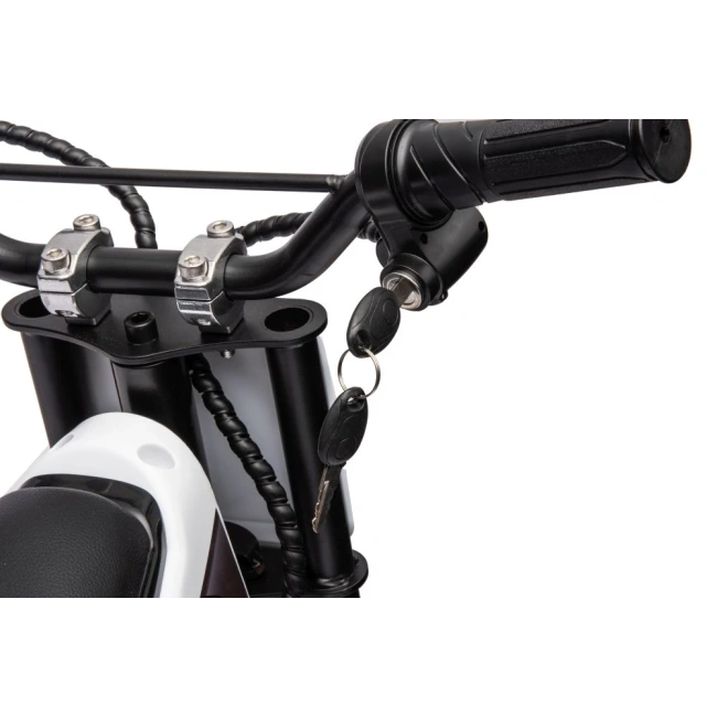 Motorek elektryczny crossowy Speed 350W - biały - dla dzieci od 4-5 lat
