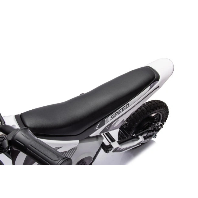 Motorek elektryczny crossowy Speed 350W - biały - dla dzieci od 4-5 lat