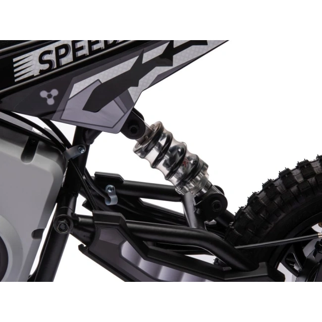 Motorek elektryczny crossowy Speed 350W - czarny - dla dzieci od 4-5 lat