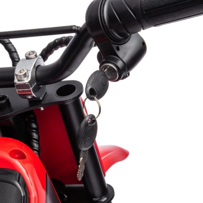 Motorek elektryczny crossowy Speed 350W - czerwony - dla dzieci od 4-5 lat