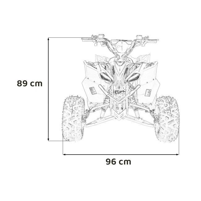 Desert Storm Lift 800W - Quad Elektryczny - pomarańczowy