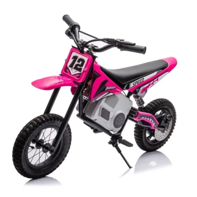 Motorek crossowy elektryczny Speed 350W - różowy