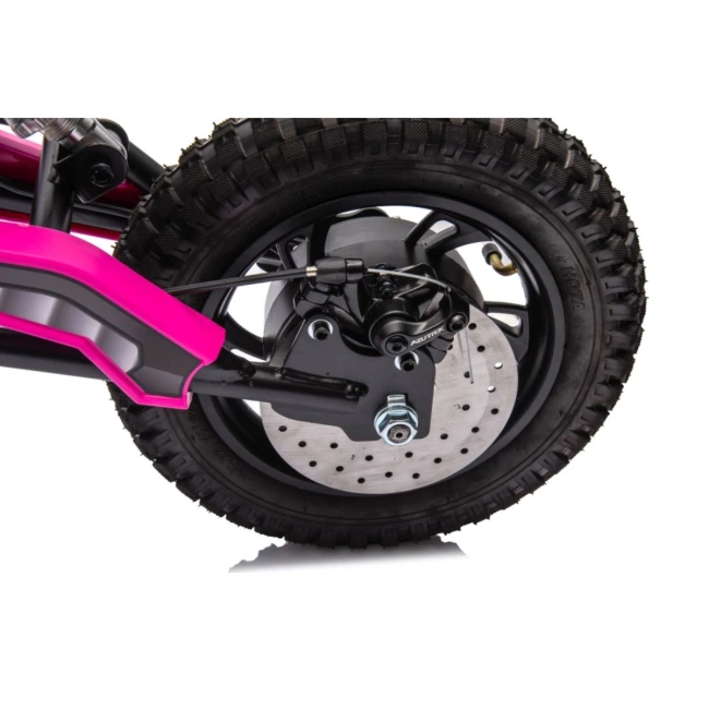 Motorek elektryczny crossowy Speed 350W - różowy - dla dzieci od 4-5 lat