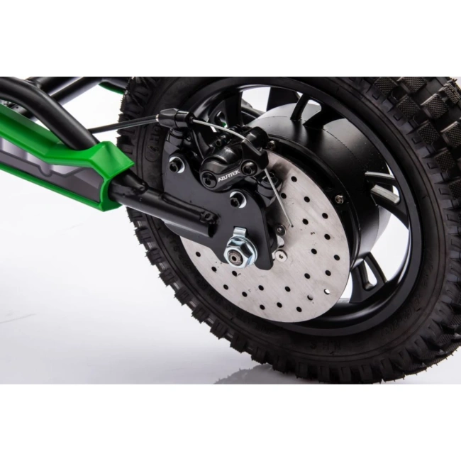 Motorek elektryczny crossowy Speed 350W - zielony - dla dzieci od 4-5 lat