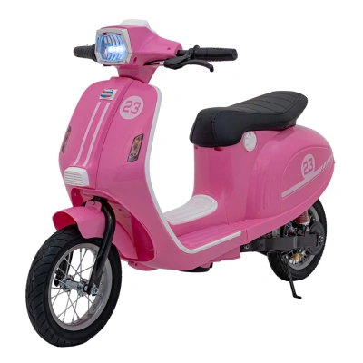 Mini Skuter Elektryczny Dla Dzieci Retro 23 - 350W - różowy