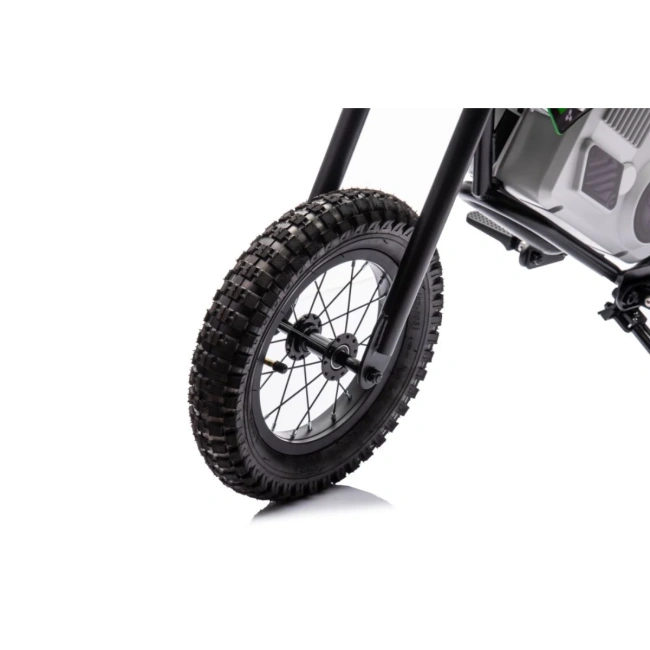 Motorek elektryczny crossowy Speed 350W - zielony - dla dzieci od 4-5 lat