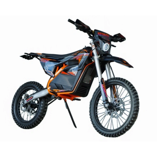 Cross elektryczny - Keymoto 5000W - koła 19/16 - zasięg 108km - prędkość 84km/h - pomarańczowy