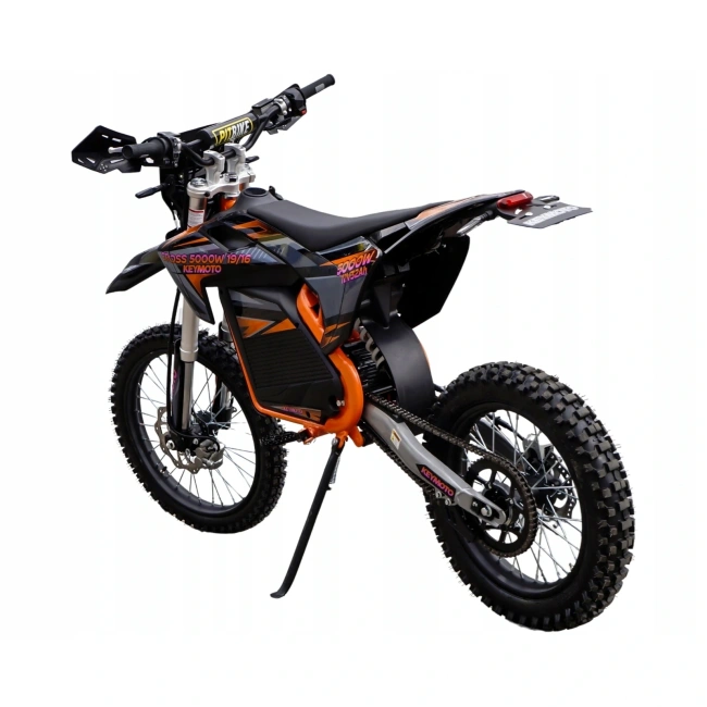 Cross elektryczny - Keymoto 5000W - koła 19/16 - zasięg 108km - prędkość 84km/h - pomarańczowy