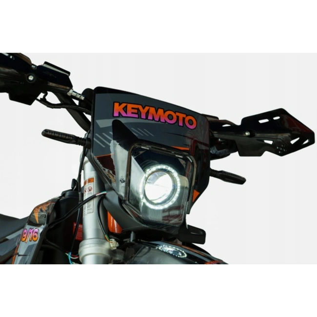 Cross enduro elektryczny - Keymoto 5000W - koła 19/16 - zasięg 108km - prędkość 84km/h - pomarańczowy
