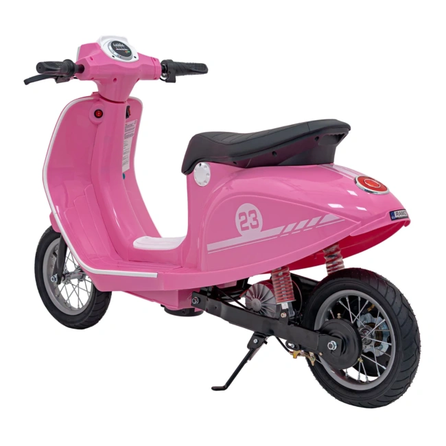 Mini Skuter Elektryczny Retro 23 - 350W - różowy
