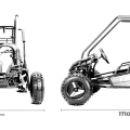 Mini Buggy Elektryczne Highper 1500W LIFT - czerwony