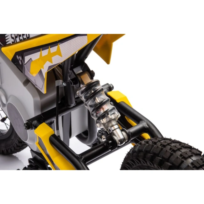 Motorek elektryczny crossowy Speed 350W - żółty - dla dzieci od 4-5 lat