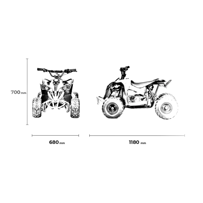 Mini Quad Elektryczny IML 3EC 1200W - czerwony